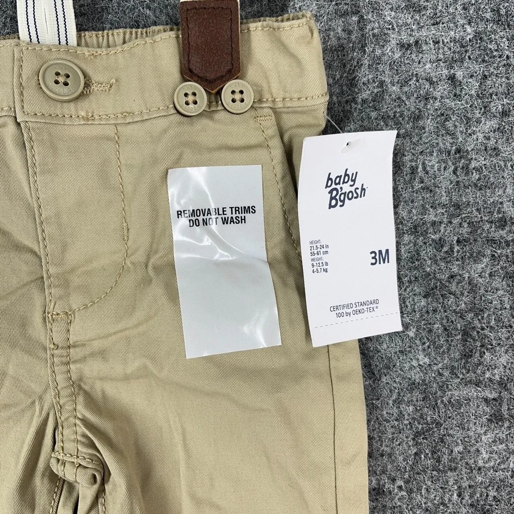 OshKosh Suspender‎ Dress Pants Trousers Classiccore Vintage Style Baby Boy 3M